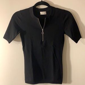 Aritzia Wilfred Free knit black sweater top. XXS